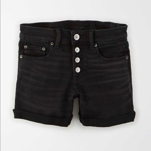 Black Jean shorts